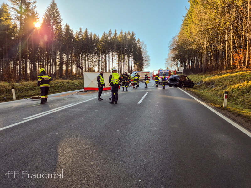 Frontalkollision zweier PKW im Johngraben (T10)